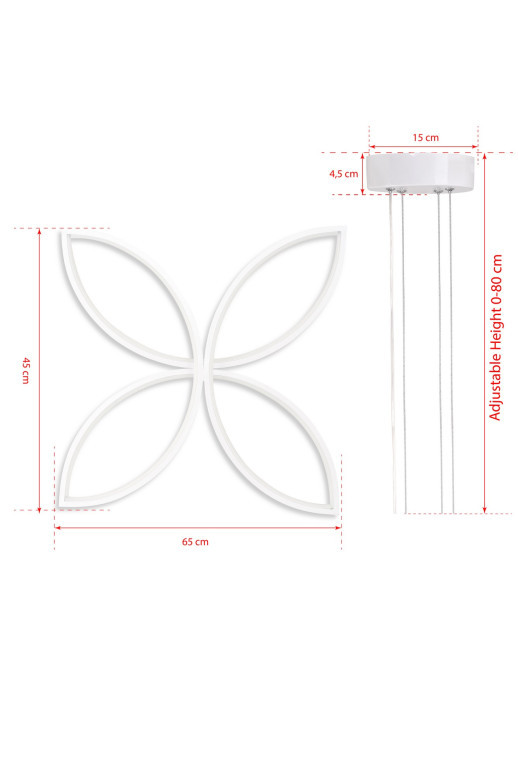 Lustra Eriphos White-White Light Alb