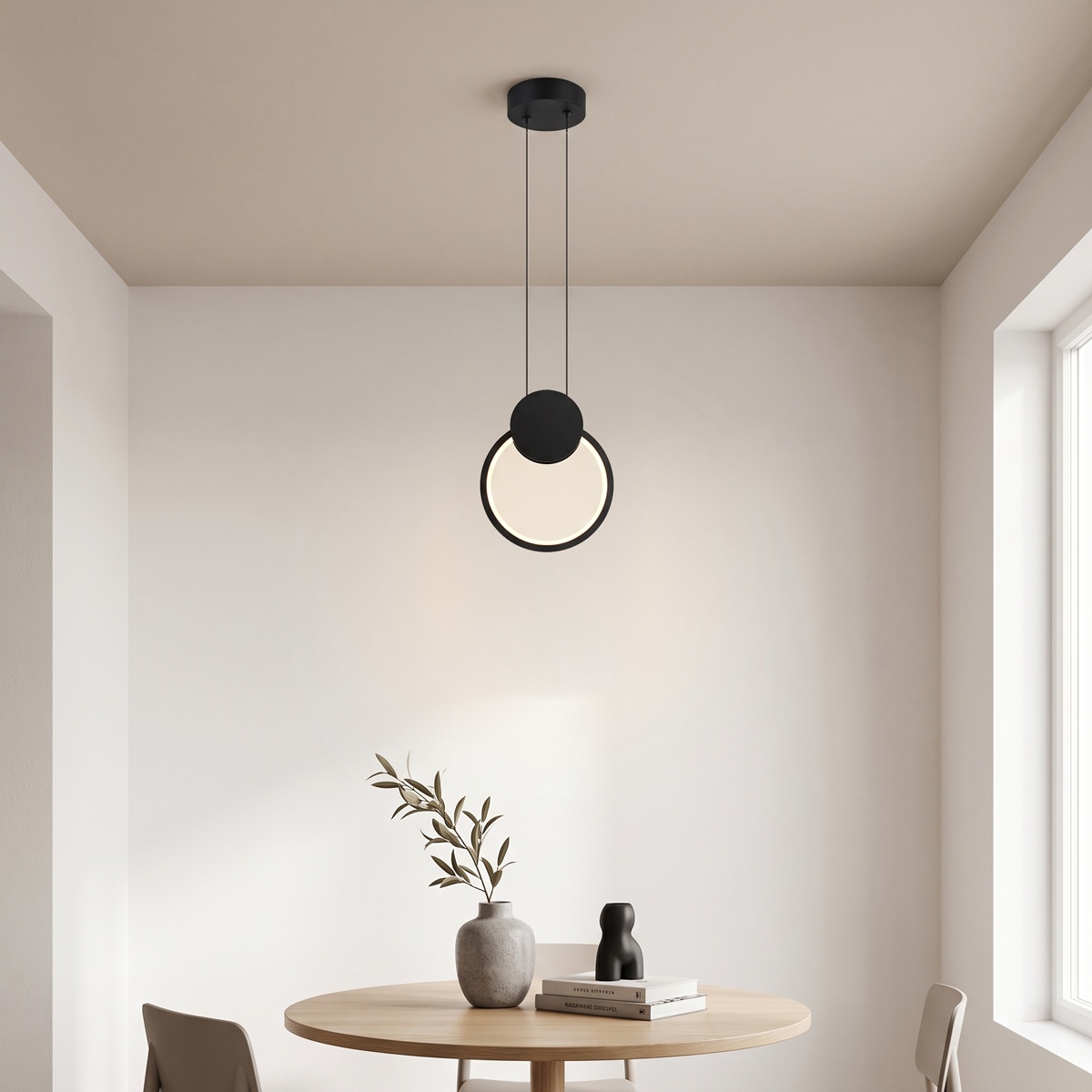 Lustra LED Ganden Pako Negru 26.5x26.5x20 cm