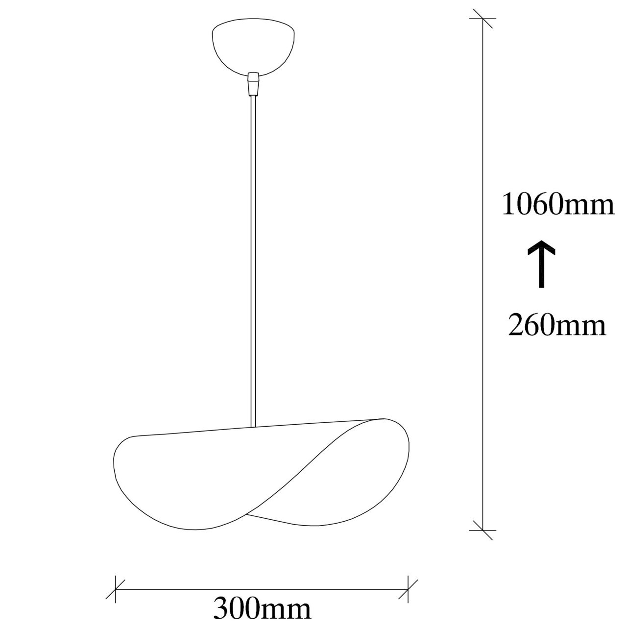 Lustra Sivani Negru 30x17x106 cm