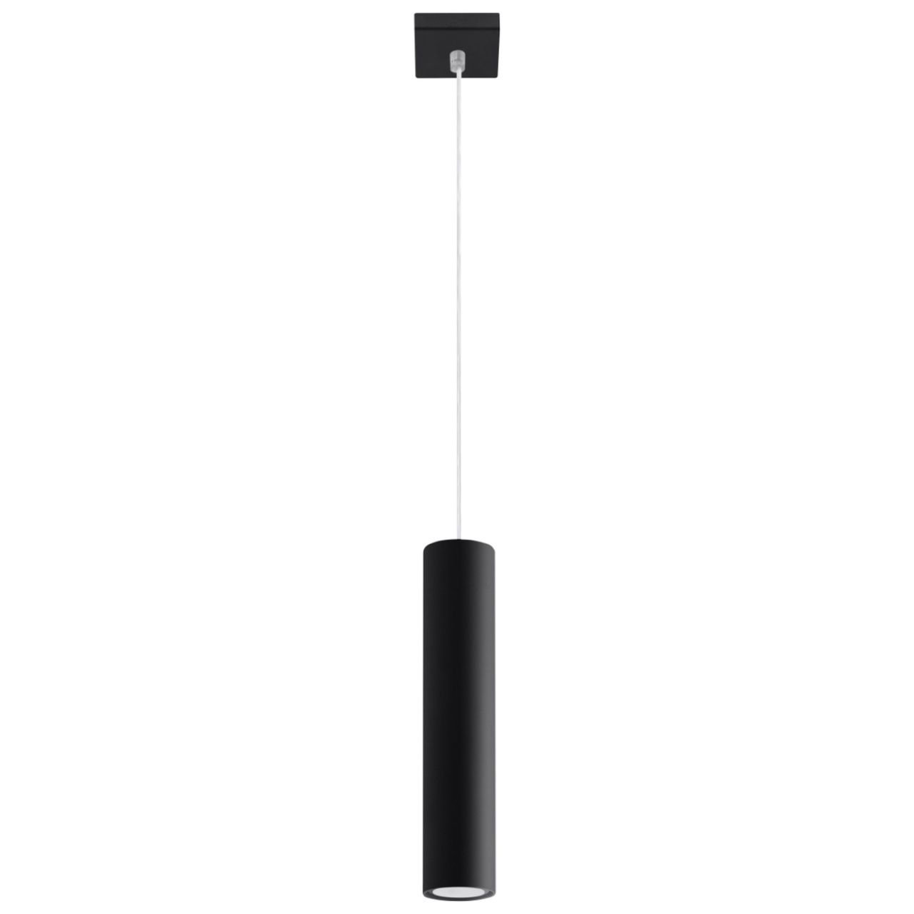 Lustra suspendata Lagos Negru 8x8x100 cm
