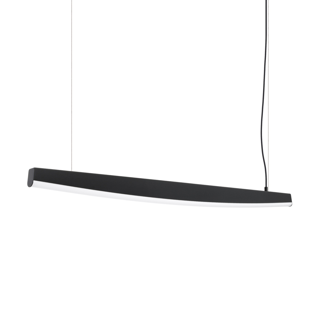 Lustra suspendata LED Jorun 120 Negru 3000K 120x3x210 cm