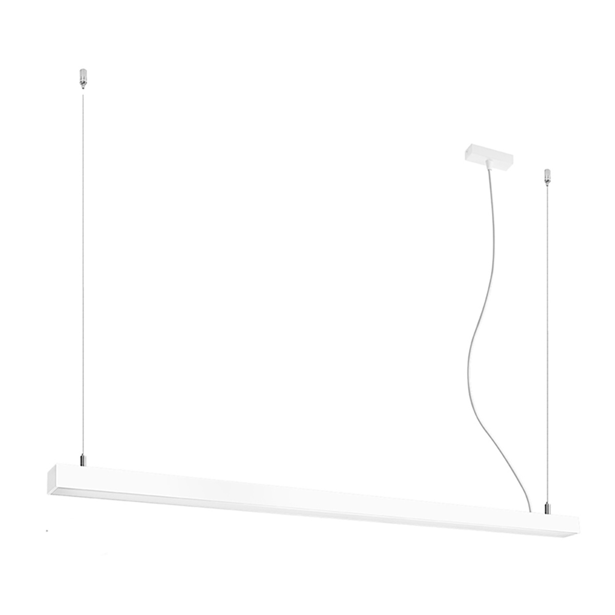 Lustra suspendata LED Pinne Alb 3000K 150x6x150 cm