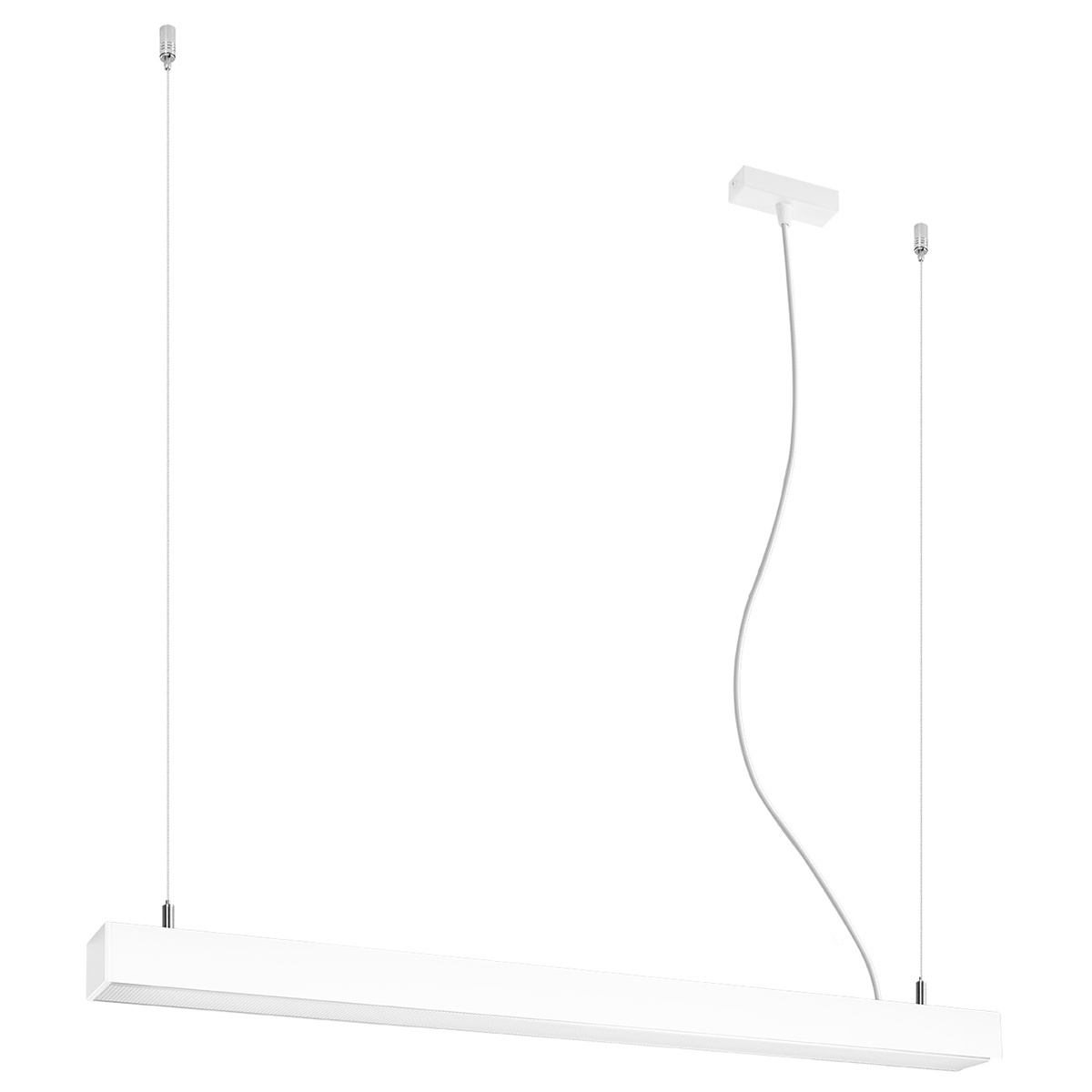 Lustra suspendata LED Pinne Alb 4000K 90x6x150 cm