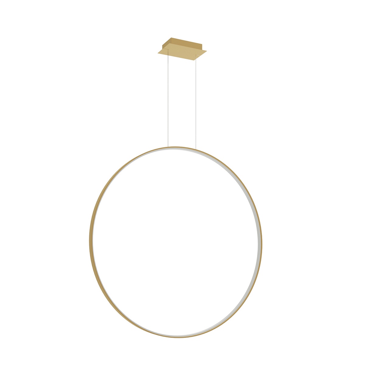 Lustra suspendata LED Rio Auriu 3000K 110x16x150 cm