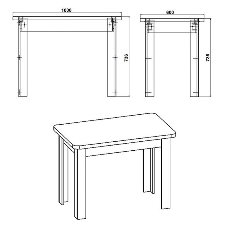 Masa Celeste Nuc 60x73.5 cm - 2 | YEO