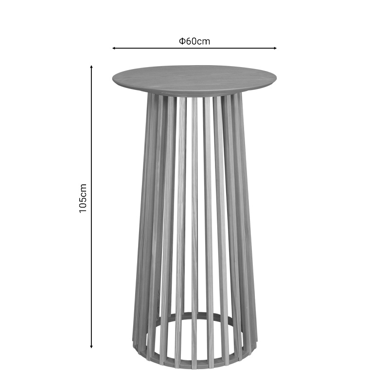 Masa de bar Domonic Pako World Natural 60x60x105 cm