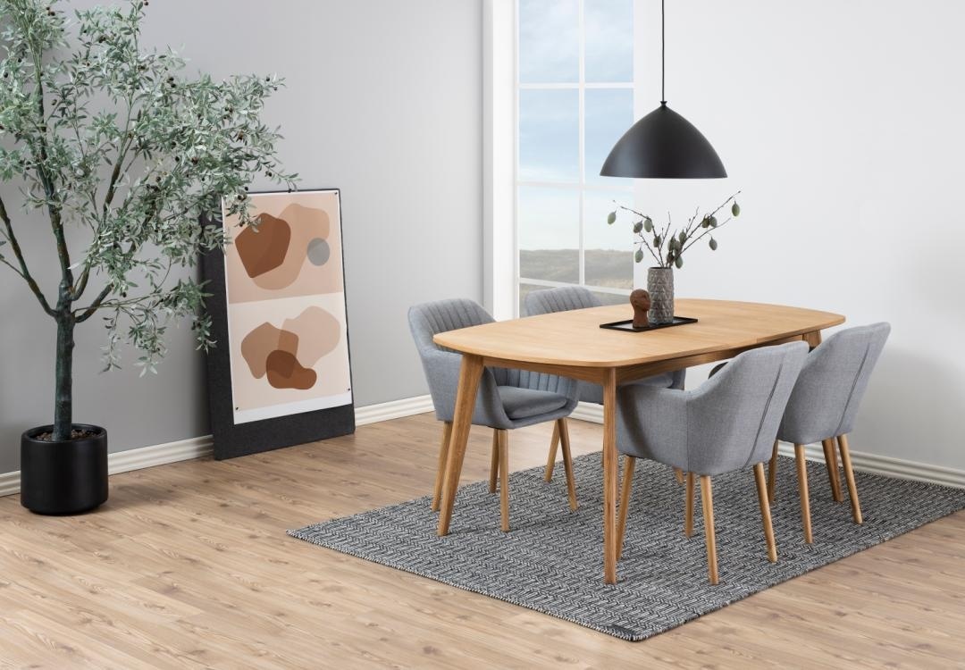 Masa dining Marte, Natural, 76x180x102 cm - Imagine 2
