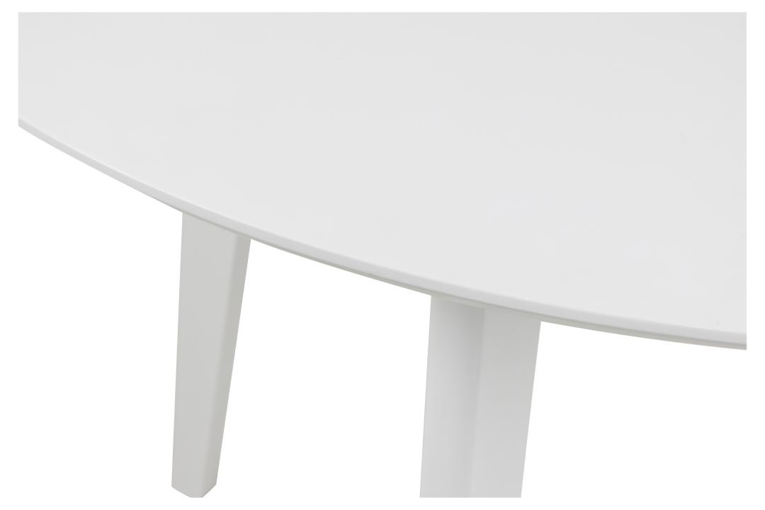 Masa dining Roxby, Alb, 76x105x105 cm - Imagine 5