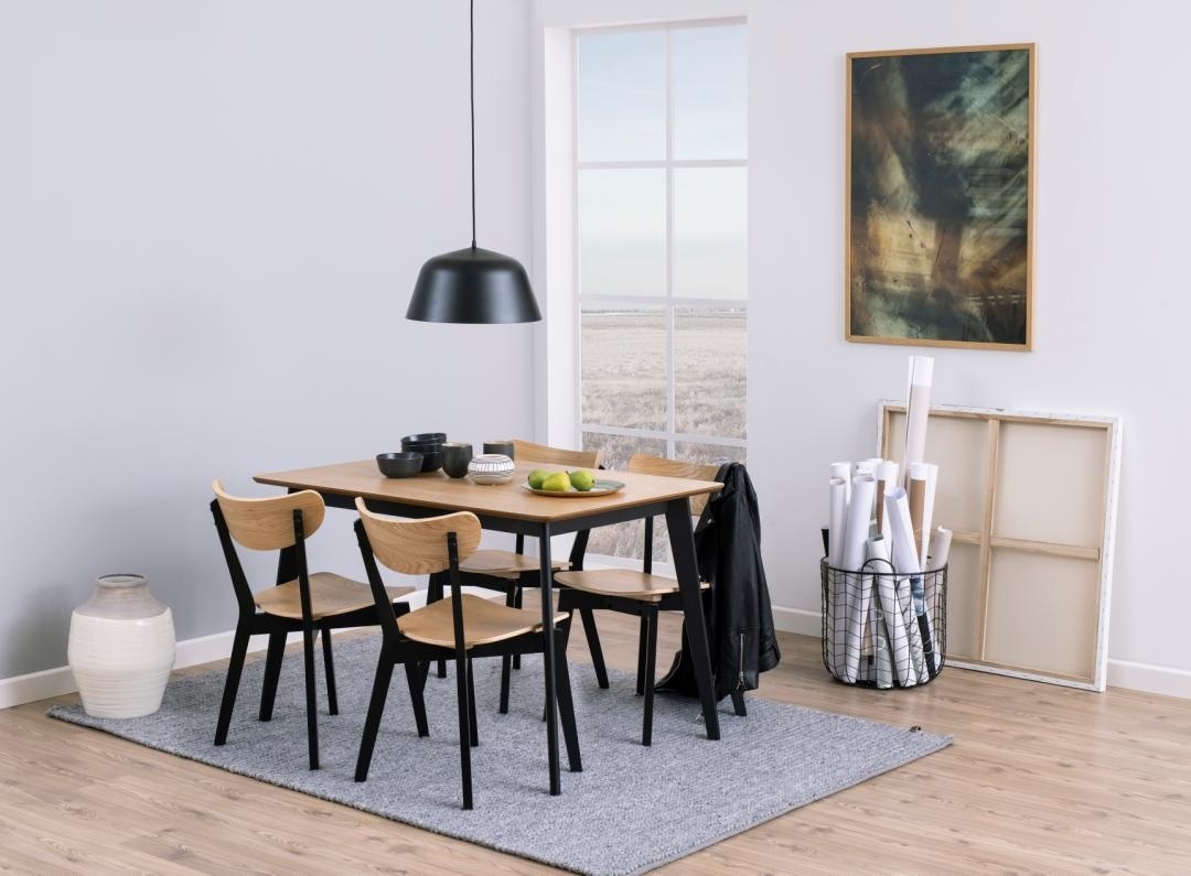 Masa dining Roxby V1, Natural, 76x120x80 cm