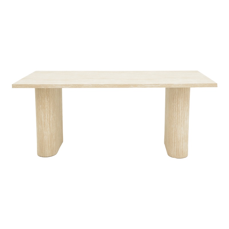 Masa Loozir MDF culoare travertin alb 180x90x75 cm - 1 | YEO