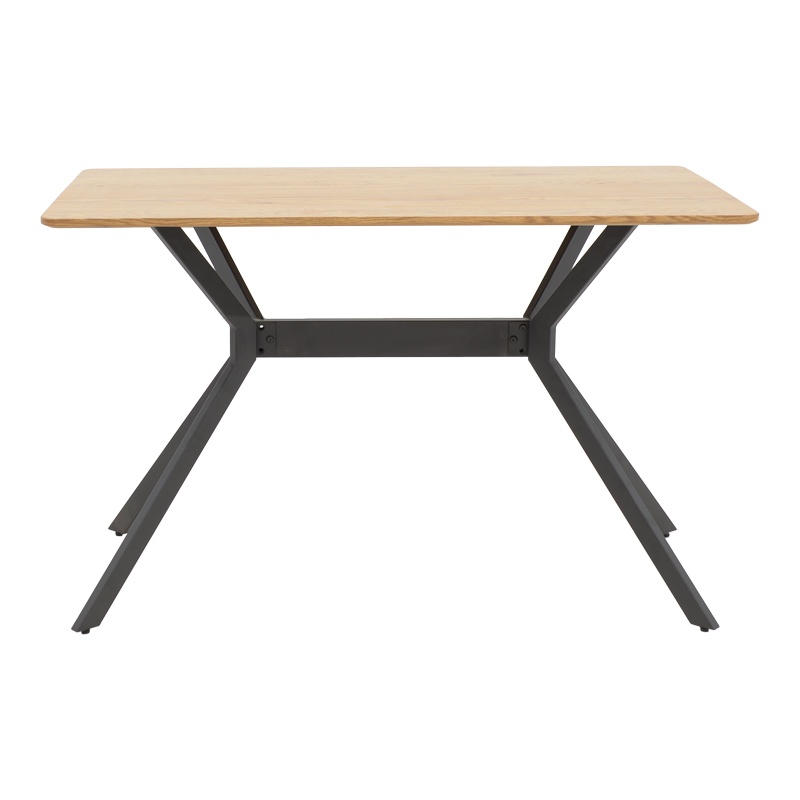 Masa Nerelis MDF naturala si picioare din metal negru 120x70x75 cm - 1 | YEO