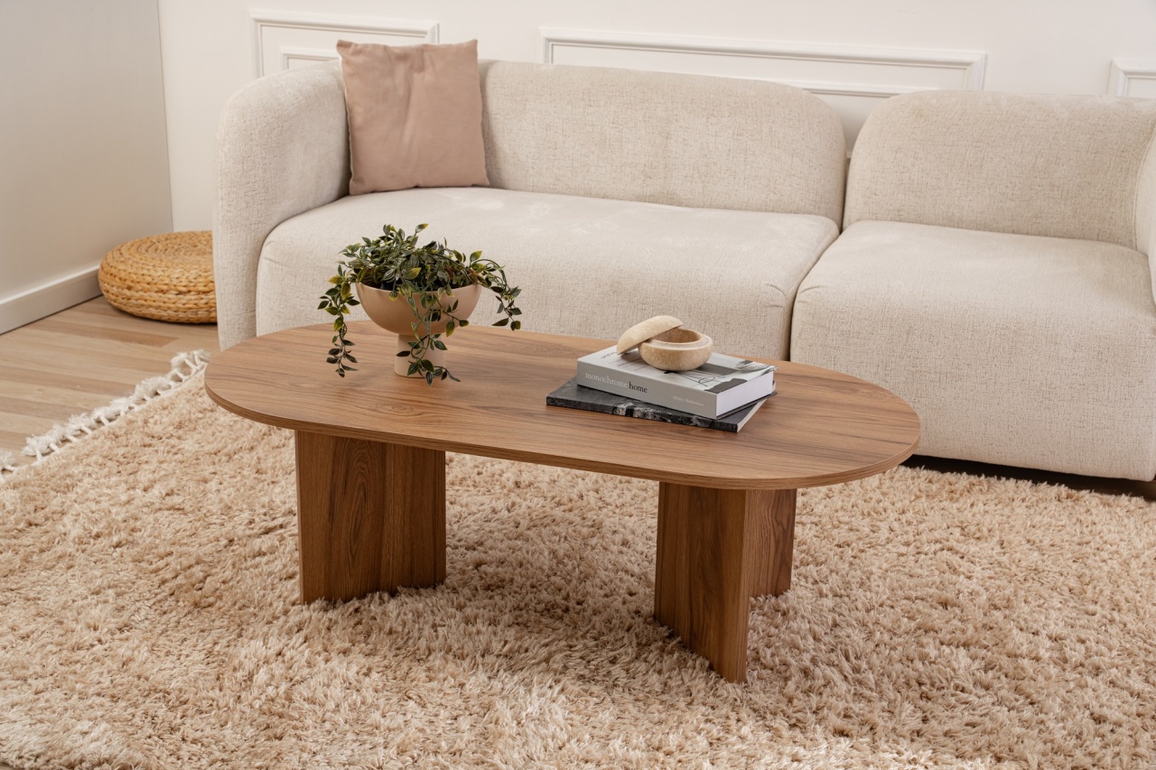 Masuta de cafea Oval Galben - 1 | YEO