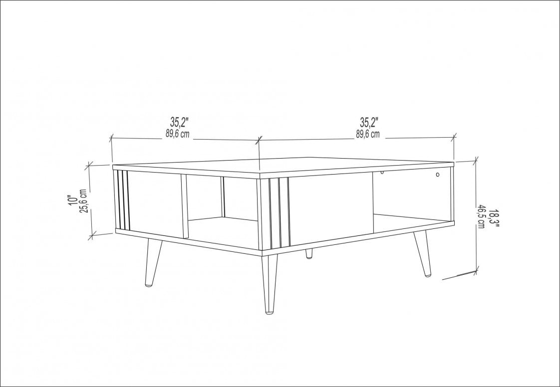 Masuta de Cafea Ronas - Walnut - 4 | YEO