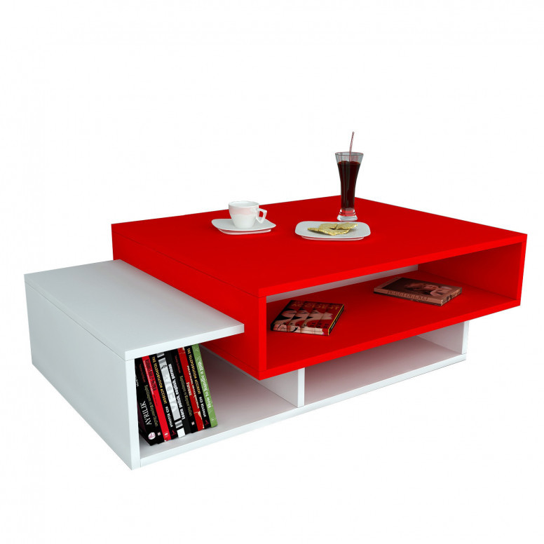 Masuta de Cafea Tab - Alb, Red - 1 | YEO