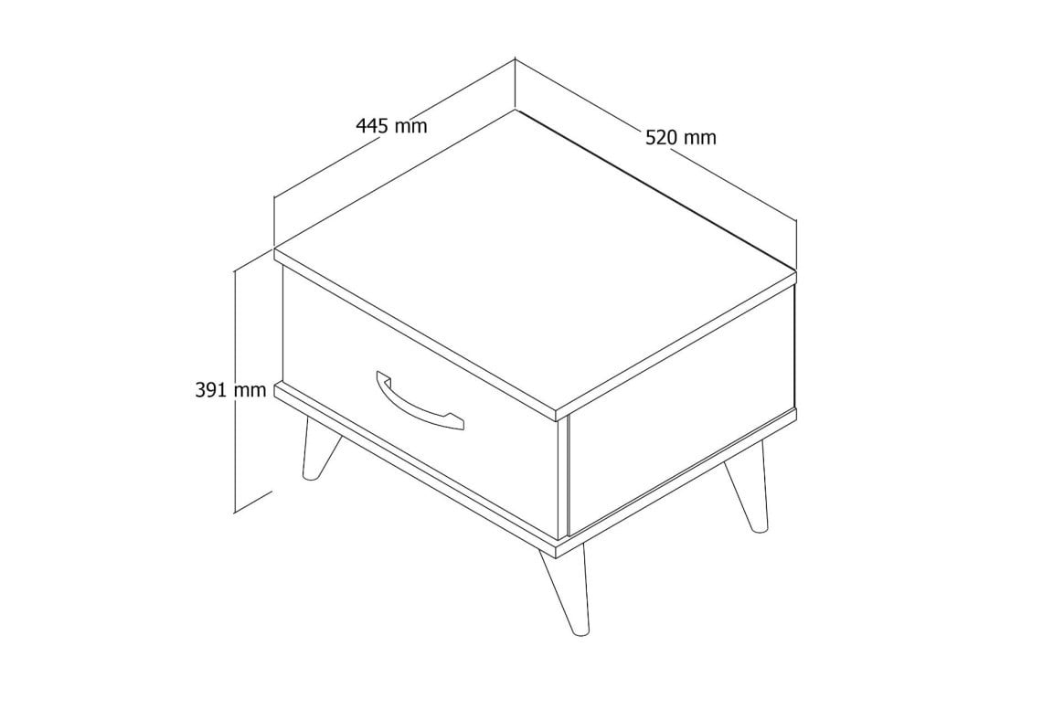 Noptieră KMD0102, Pin atlantinc - 3 | YEO