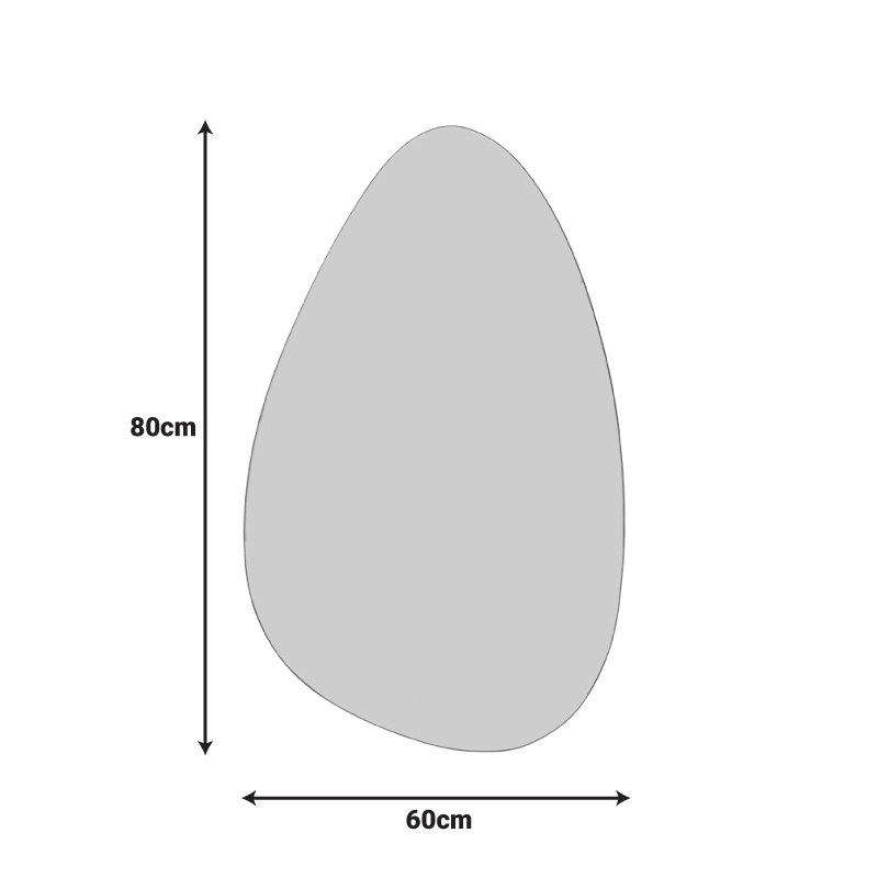Oglinda Spegio Transparent 50x1x80 cm