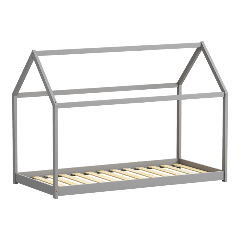 Pat pentru copii Nino Montessori, Pako World, Gri, 90x190 cm - 2 | YEO