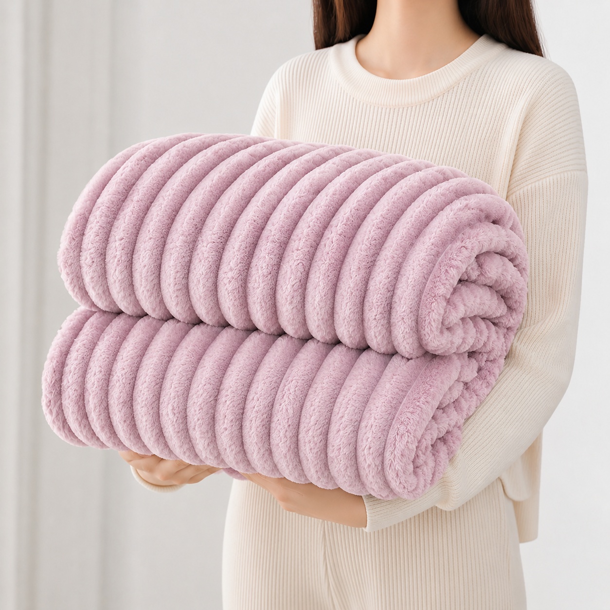 Patura Cocolino Groasa Stripe V14 Lila 200x230 cm
