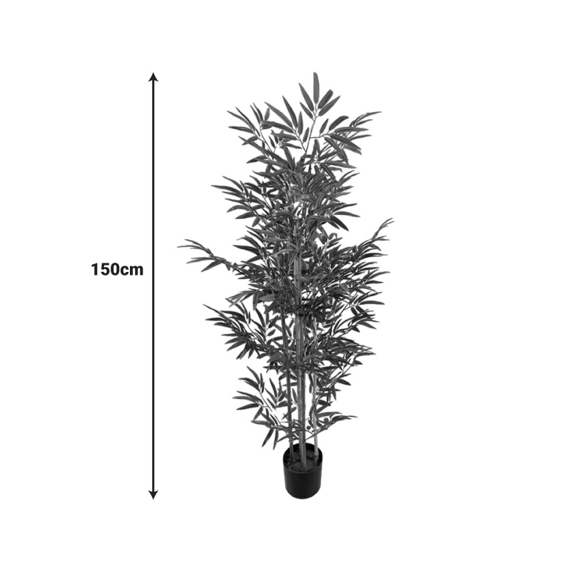 Planta decorativa Bamboo Verde 150 cm
