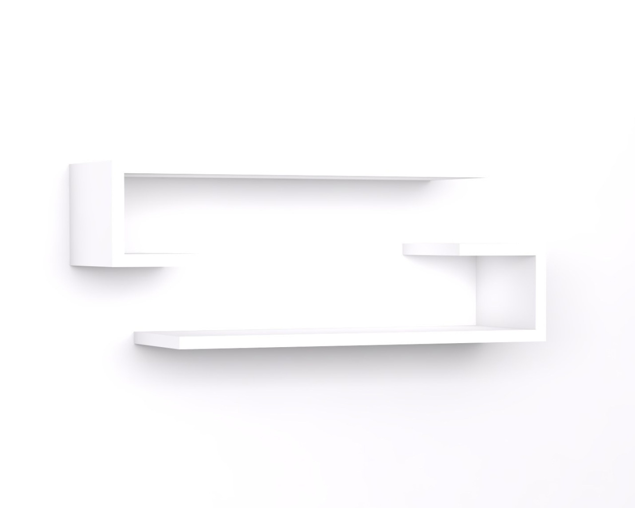 Raft de perete Eldo Alb 60x15x19.6 cm - 4
