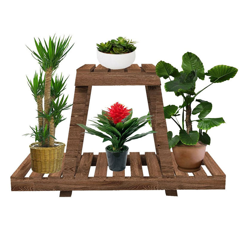 Raft - suport plante Tisa lemn maro 75x25x49cm