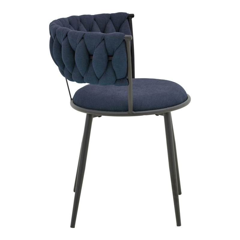 Scaun cu brate Alkia I Albastru inchis 57x58.5x72 cm - 2 | YEO