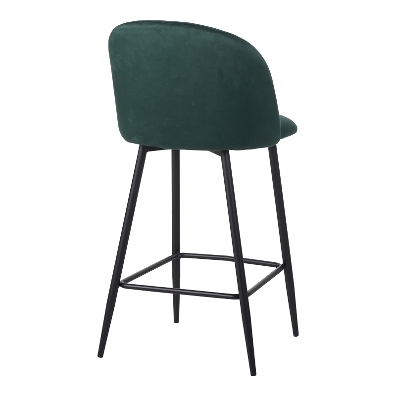 Scaun de bar Barow, Pako World, Verde inchis, 53x46x96 cm - 2 | YEO