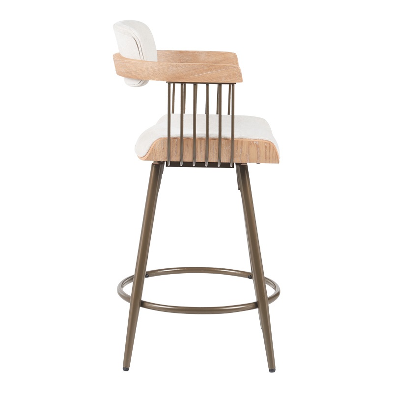 Scaun de bar Cameo Bronz 53x50x93 cm - 2 | YEO