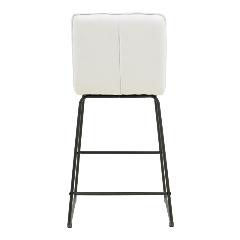 Scaun de bar Essential Alb 53x64.5x107 cm - 4 | YEO