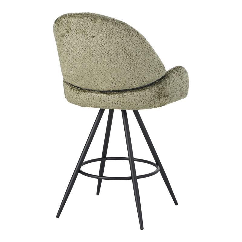 Scaun de bar Morea, Pako World, Verde, 55x66x107 cm - 1 | YEO