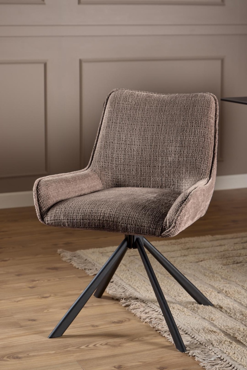 Scaun dining Eddie, Maro, 81x59x56 cm - Imagine 1