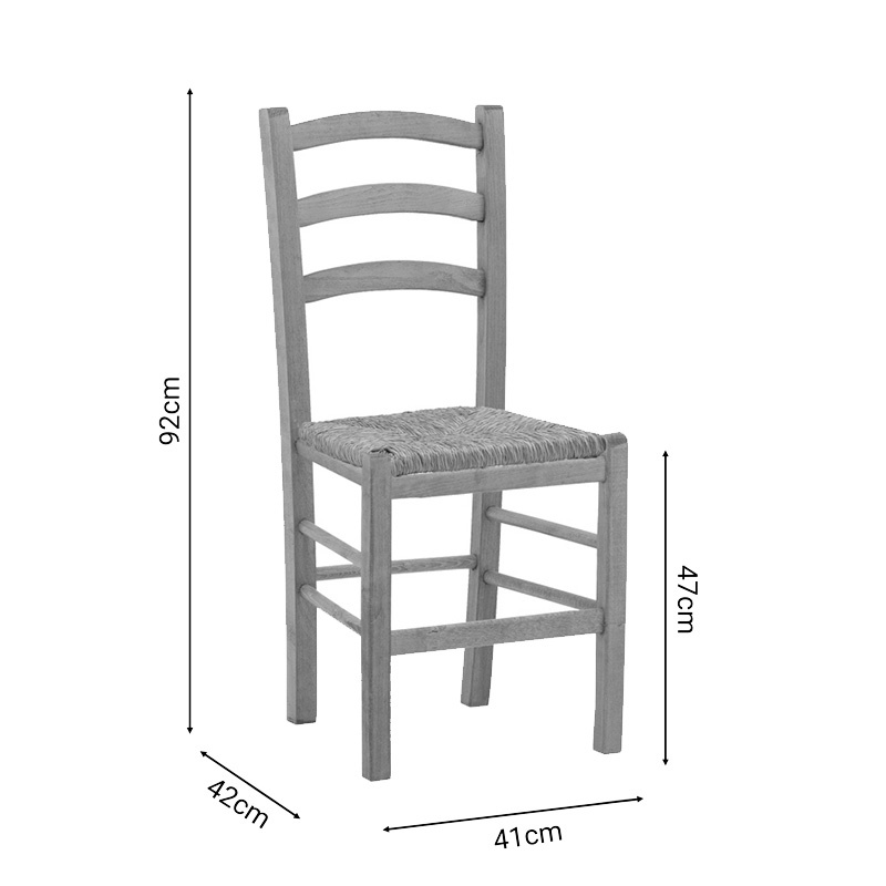 Scaun Marf-Charchie cu perna din lemn de fag masiv finisaj nuc 41x42x92 cm