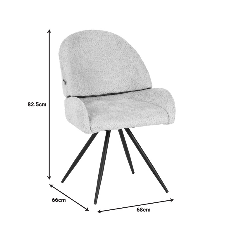 Scaun Morea, Pako World, Bej, 55x63x89 cm