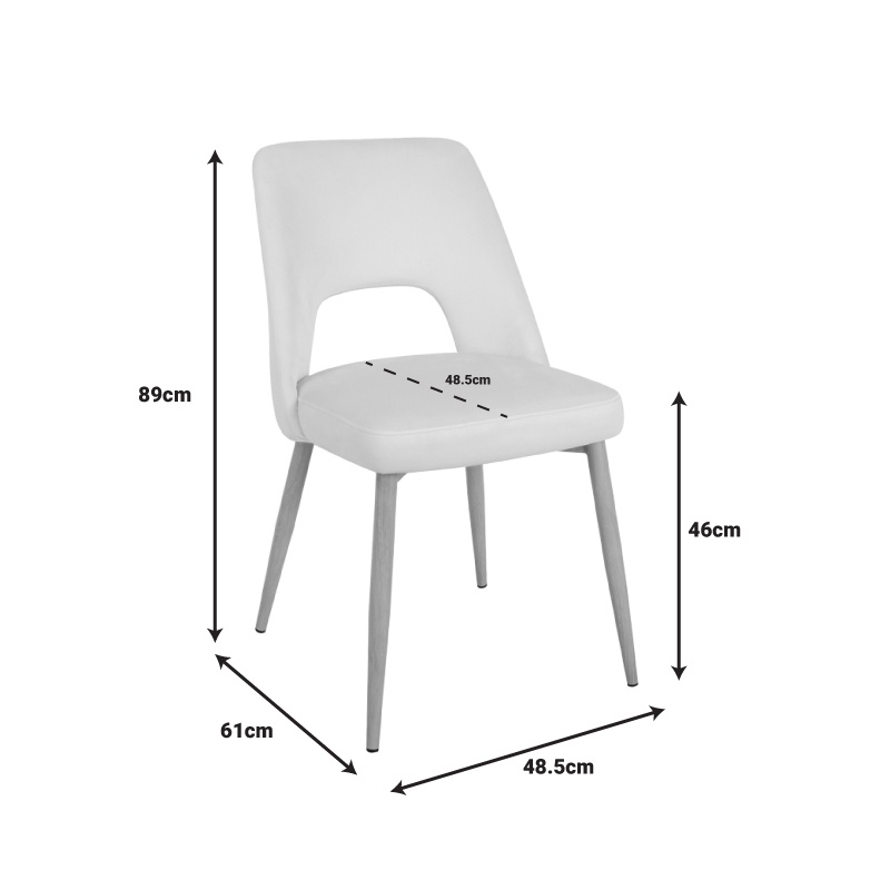 Scaun Murde Pako World Bej 48.5x61x89 cm