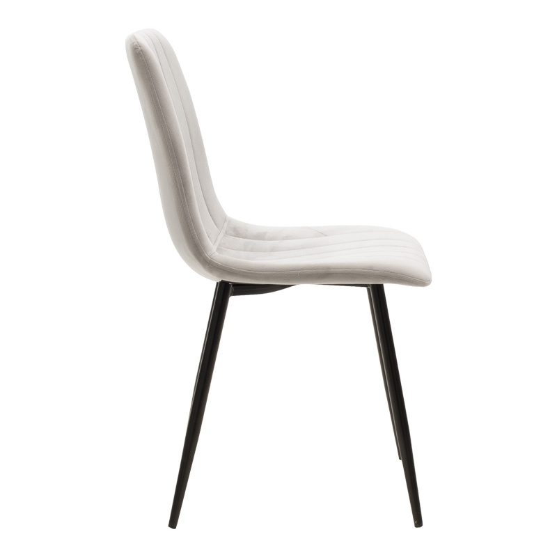 Scaun Noor, Pako World, Catifea, Gri-Negru, 44x53x86 cm - 2 | YEO