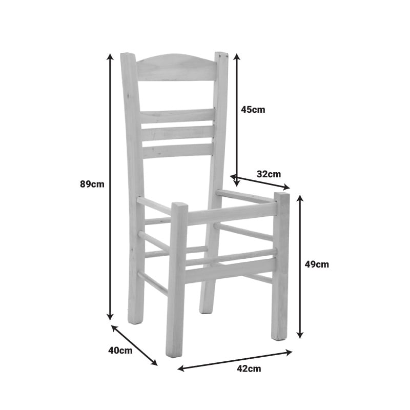 Scaun Ronson lemn nuc 42x40x89 cm