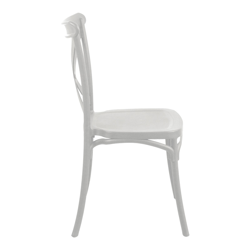 Scaun stivuibil, Crossie, Pako, Alb 43x53x88 cm - 3