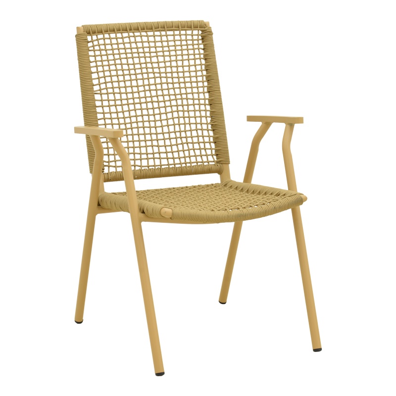 Scaun stivuibil Weave Bej 63x57x86 cm