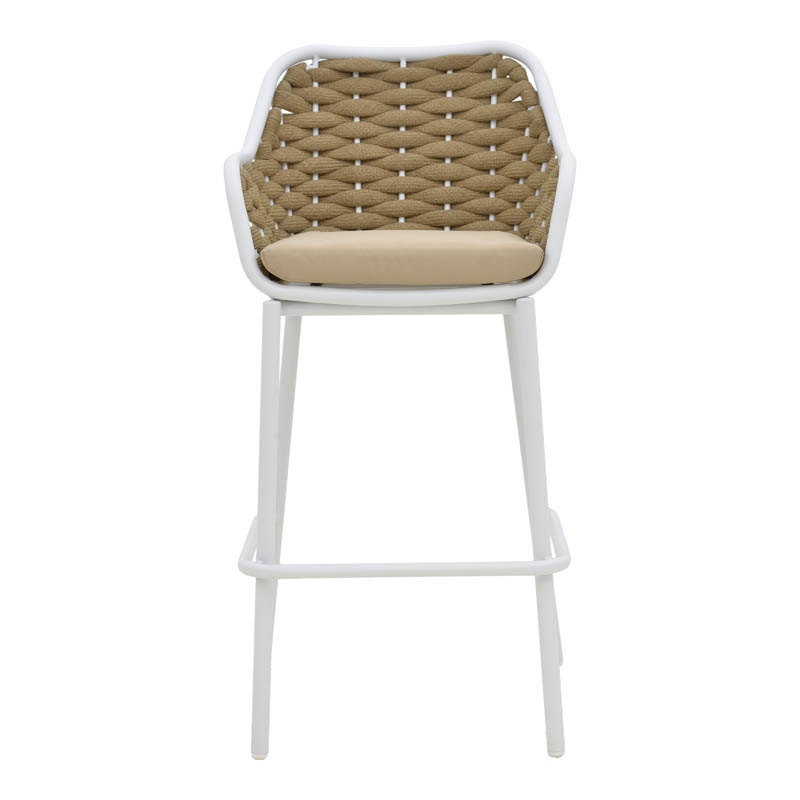 Scaund e bar Zuki, Pako World, Alb, 55x54x109 cm - 3 | YEO