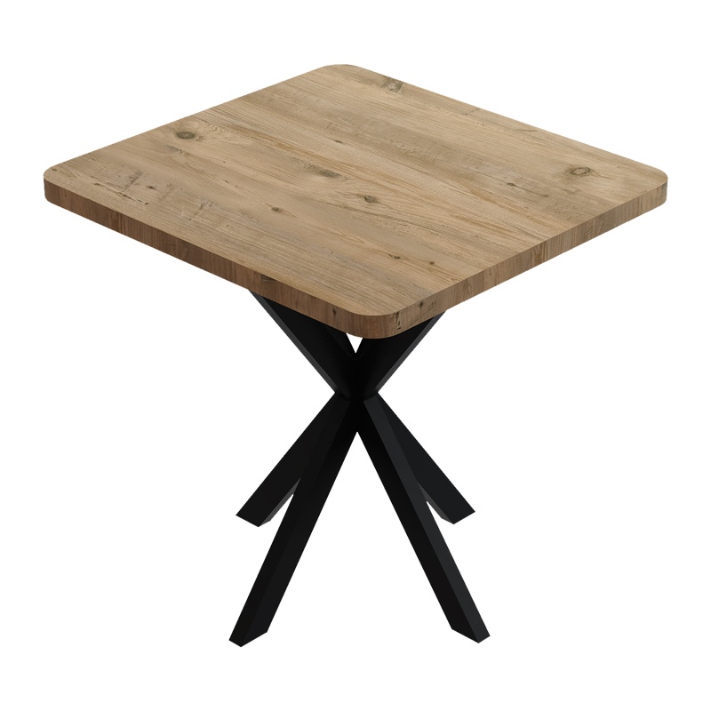 Set 3 bucati masa si scaune dining, Gaston, Prestone, Bej, 70x70x75 cm