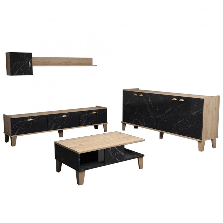 Set Complet Living Sumer G7030 Oak-Marble - 3 | YEO