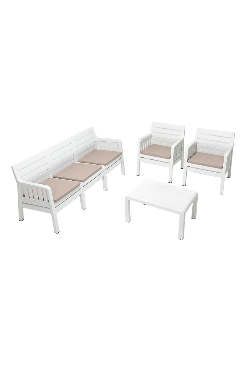 Set de gradina Lara 311S Takim Alb 190x79x65 cm - 1 | YEO