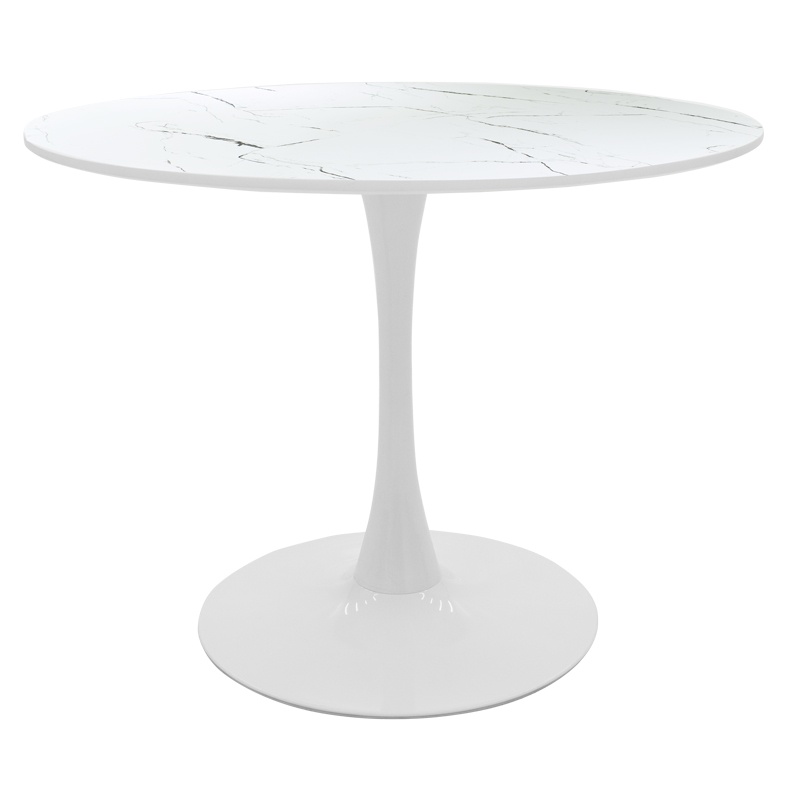 Set dining Balou I, Pako World, 5 piese, Aspect marmura, Alb, 120x75 cm - 3 | YEO
