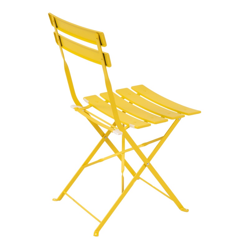 Set masa pliabila Bistro, Pako World, 3 piese, Metal, Rosu, 60x60x71 cm - 3 | YEO