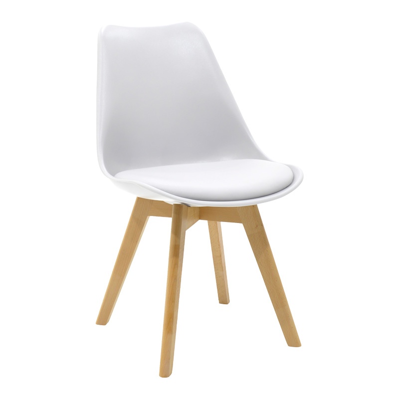 Set masa si scaune 3 piese Manka-Gaston Alb 80x80x77 cm - 1 | YEO