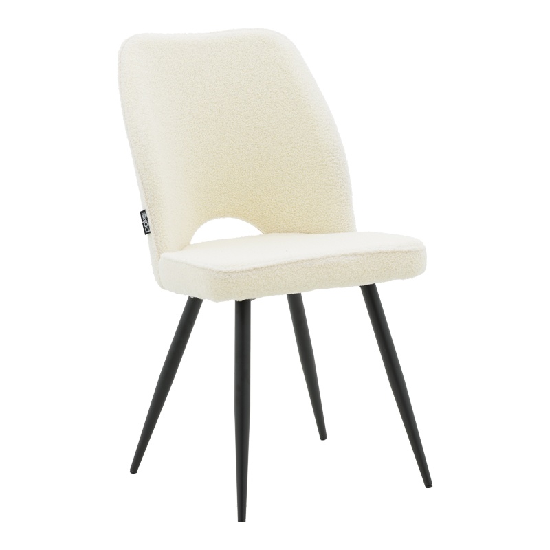 Set masa si scaune dining 5 buc. Renish - Orbital, Alb, 120x120x76 cm - 3