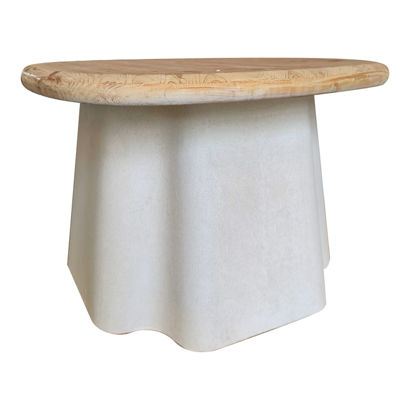 Set masute de cafea, 2 buc, Loberta, Pako, Alb 60x60x43 cm - 2