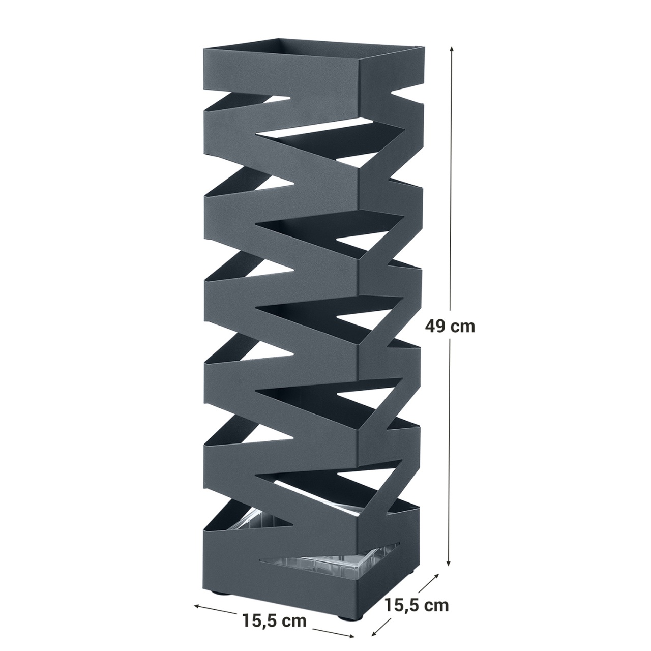 Suport umbrele Songmics Gri 15.5x15.5x49 cm