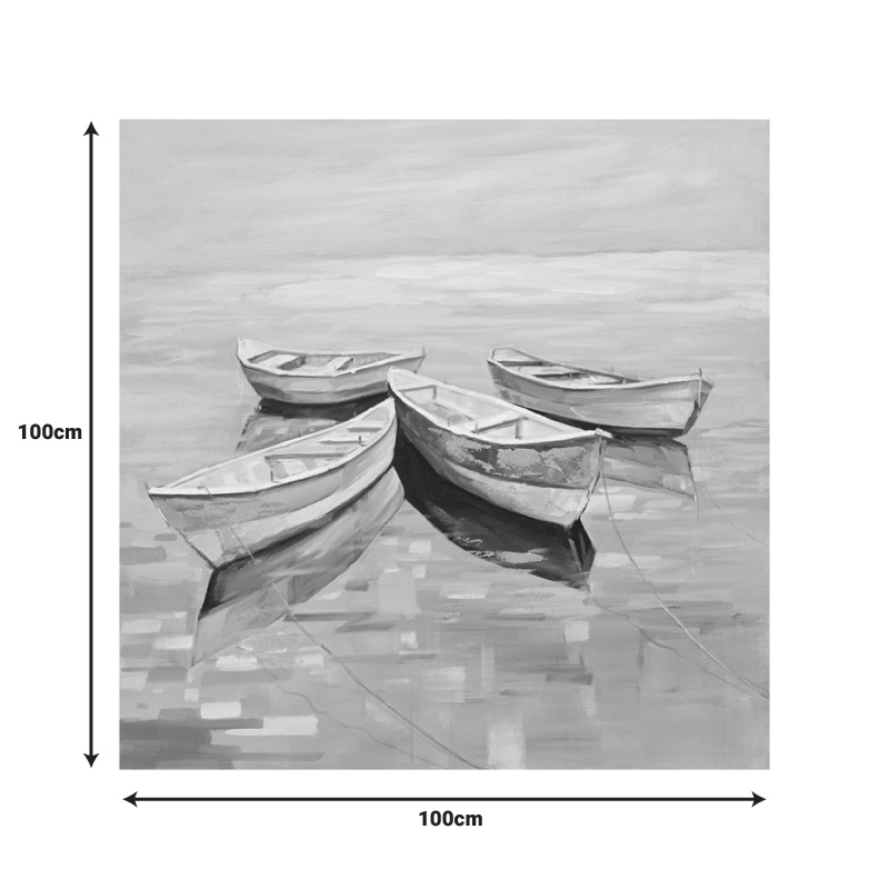 Tablou canvas Boatty Inart, Pako World, 100x3x100 cm