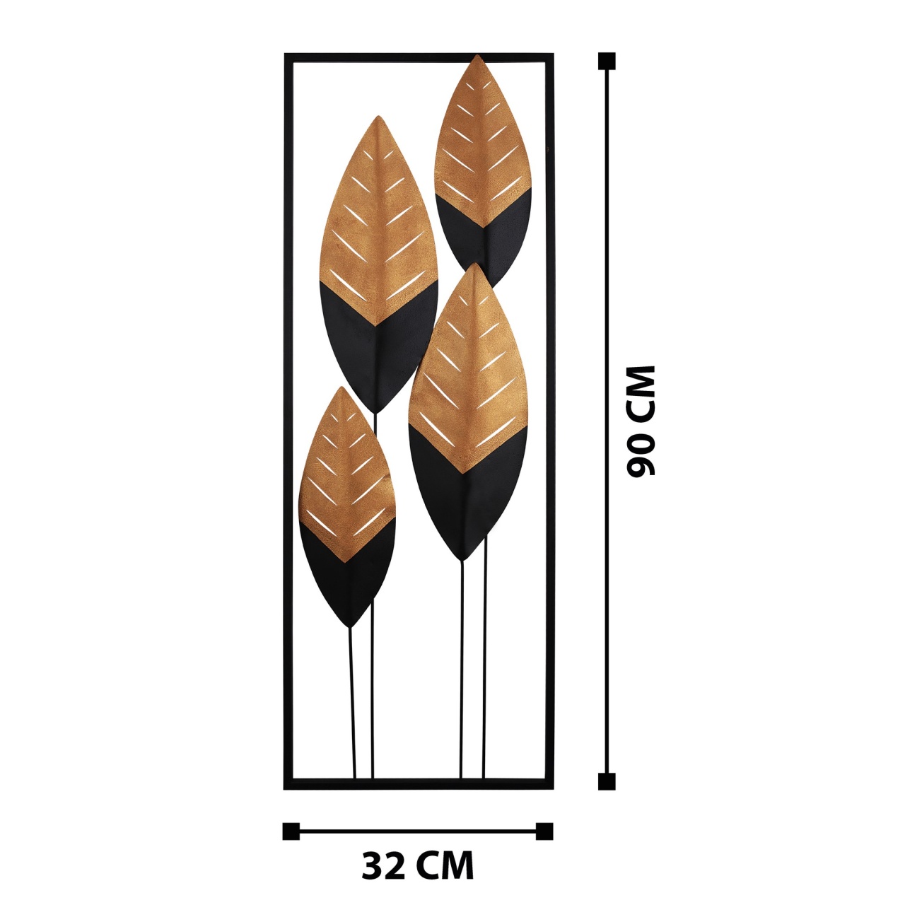 Tablou metalic Asil Multicolor 32x5x90 cm